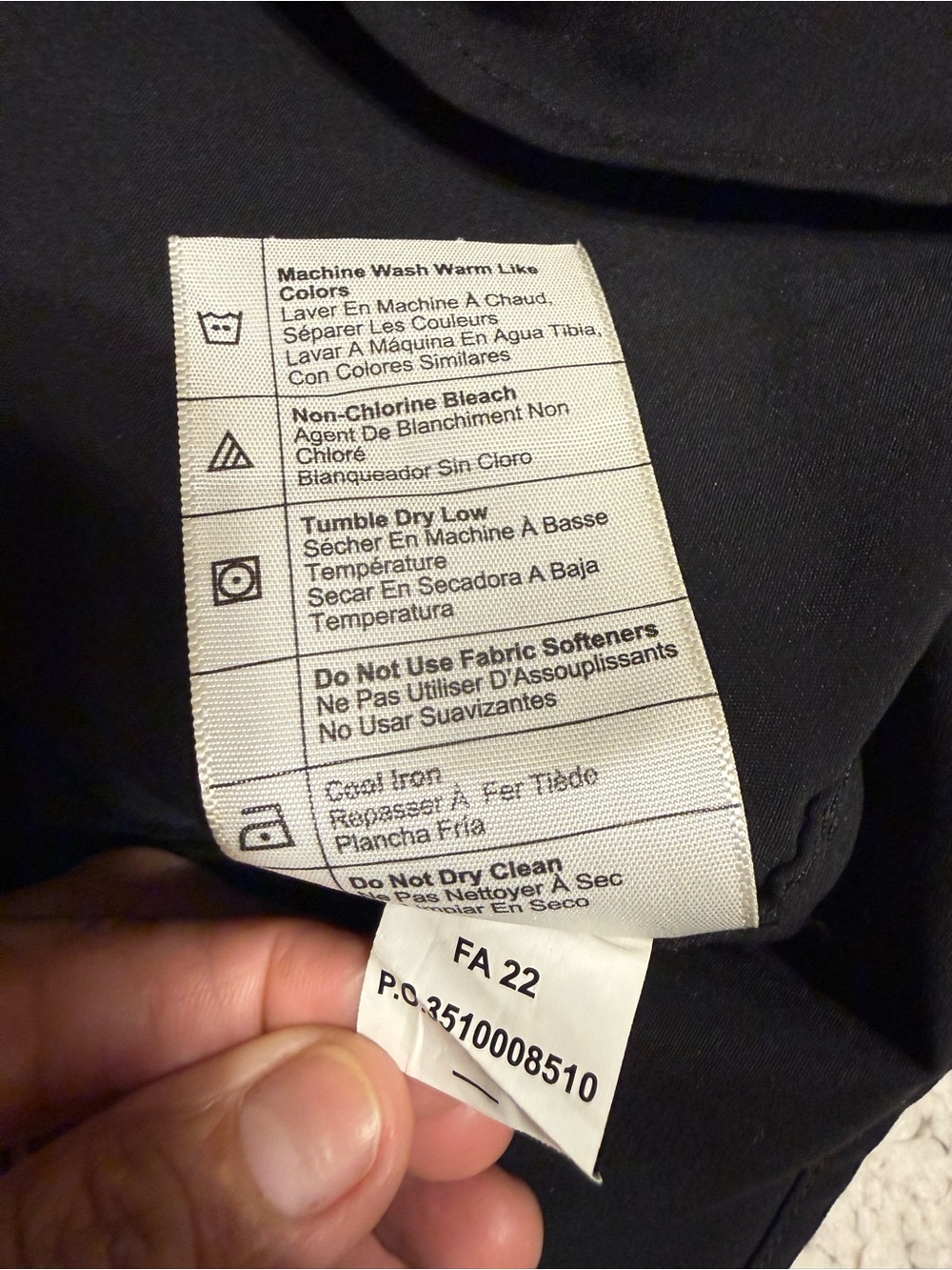 Carhartt Force Relaxed Fit Black Long-Sleeve Work Button-Up Shirt M - Picture 7 of 7